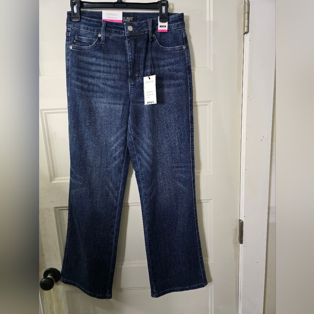 Size‎ 9 PETITE! NWTS Judy Blue Straight Leg Jeans - Picture 2 of 7